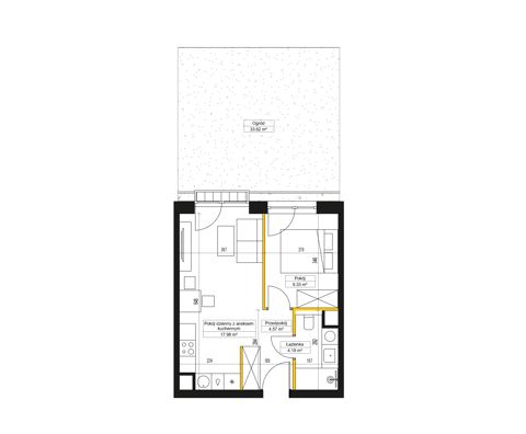 Plan 2 pok. 36m²