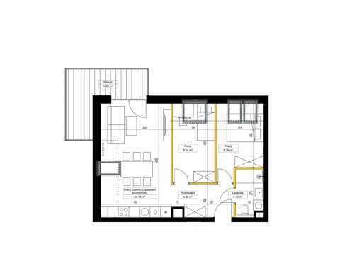 Plan 3 pok. 53m²