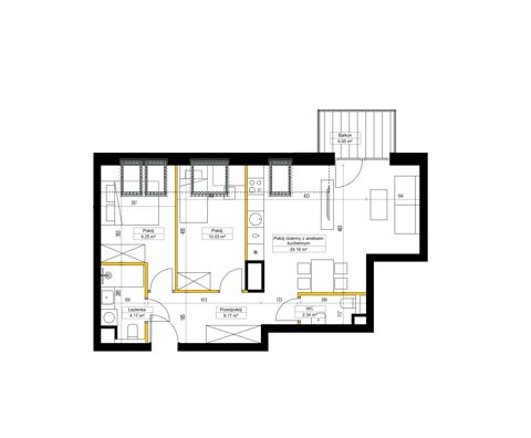 Plan 3 pok. 59m²