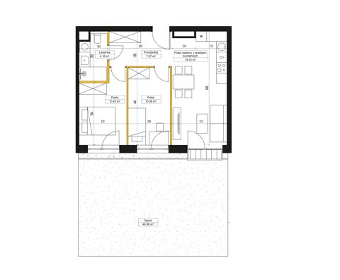 Plan 3 pok. 52m²