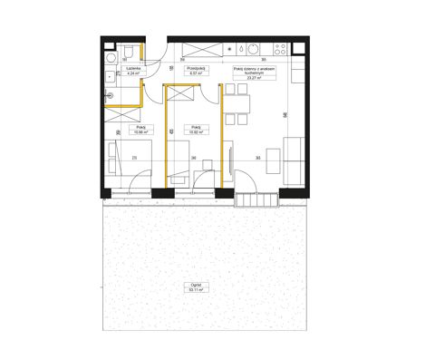 Plan 3 pok. 56m²