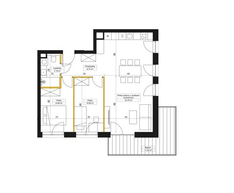 Plan 3 pok. 66m²