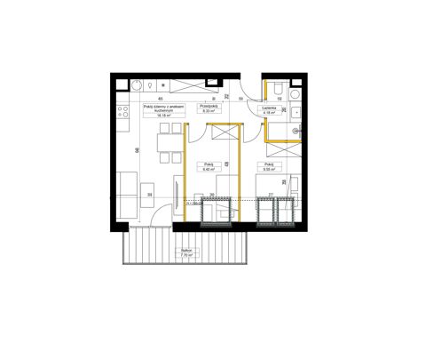 Plan 3 pok. 50m²