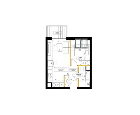 Plan 2 pok. 35m²