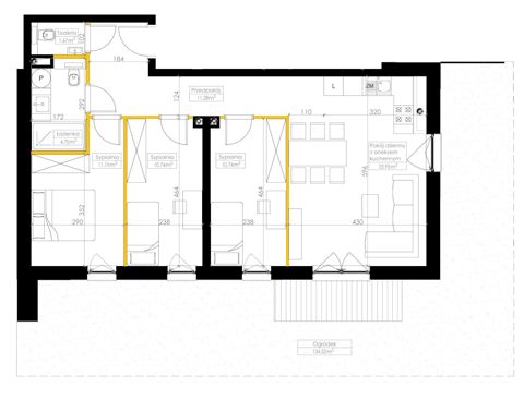 Plan 4 pok. 74m²