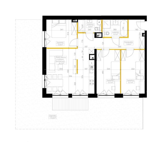 Plan 4 pok. 84m²