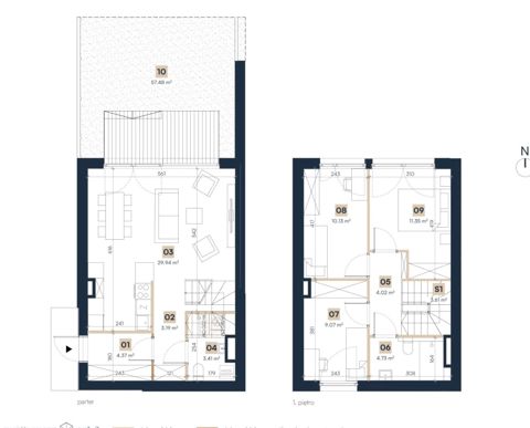 Plan 4 pok. 80m²