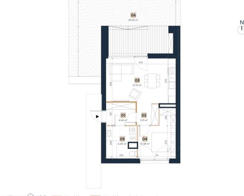 Plan 2 pok. 46m²
