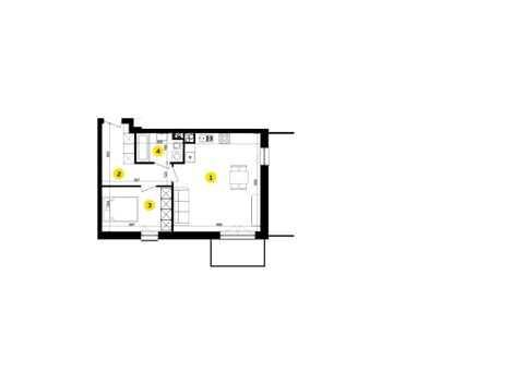 Plan 2 pok. 49m²