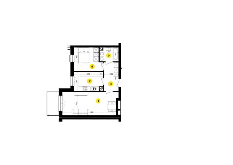Plan 2 pok. 50m²