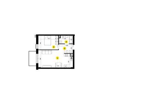 Plan 2 pok. 46m²