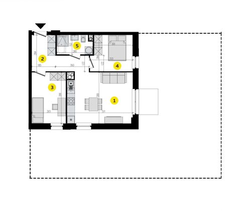 Plan 3 pok. 52m²