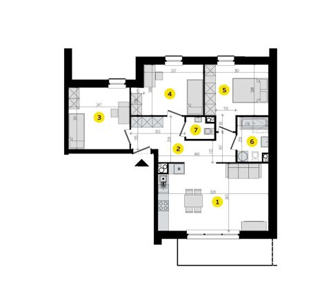 Plan 4 pok. 75m²