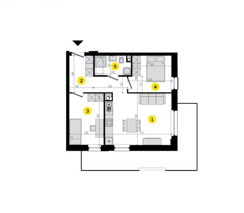 Plan 3 pok. 52m²