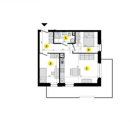 Plan 3 pok. 52m²