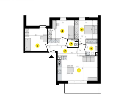 Plan 4 pok. 75m²