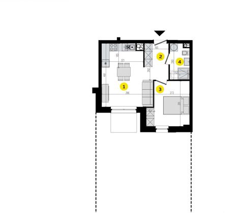 Plan 2 pok. 36m²