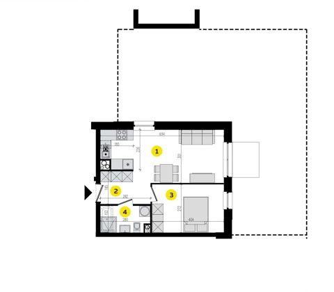 Plan 2 pok. 38m²