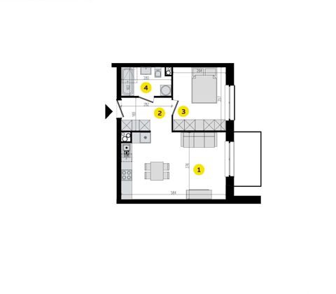 Plan 2 pok. 41m²