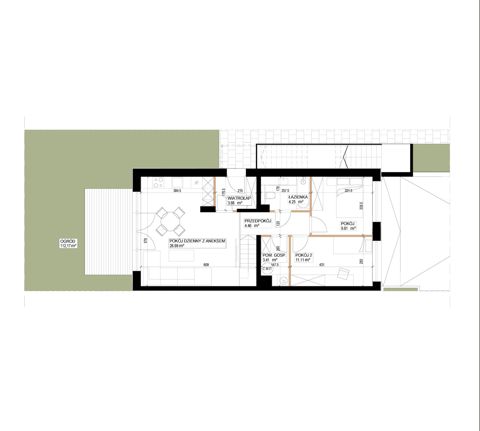 Plan 3 pok. 64m²