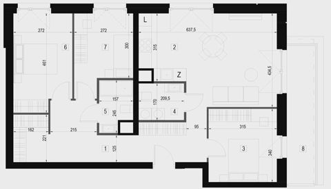 Plan 4 pok. 81m²