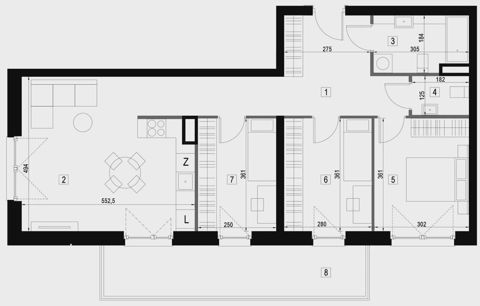 Plan 4 pok. 78m²