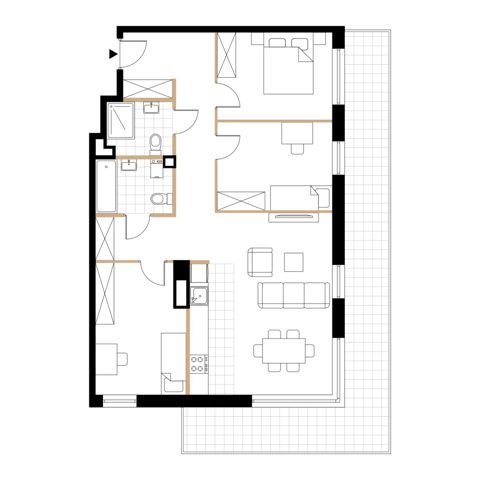 Plan 4 pok. 84m²