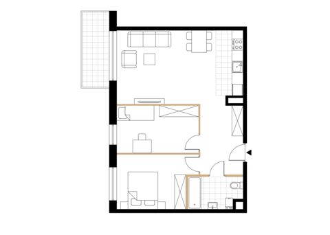 Plan 3 pok. 63m²