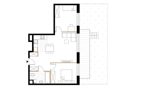 Plan 3 pok. 58m²