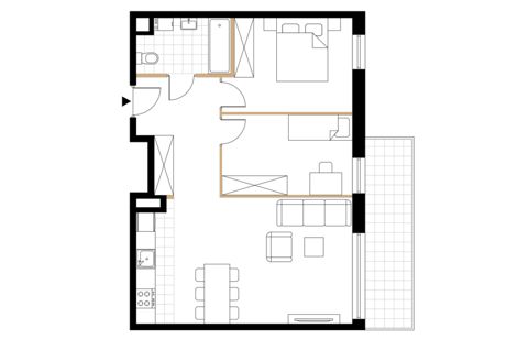Plan 3 pok. 62m²