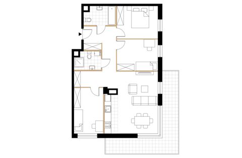 Plan 4 pok. 82m²