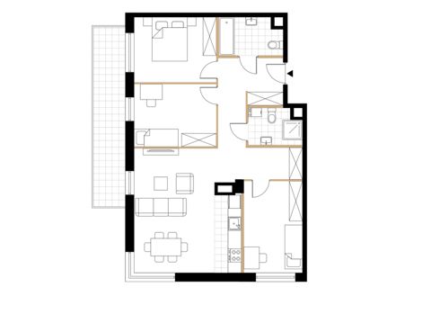 Plan 4 pok. 82m²