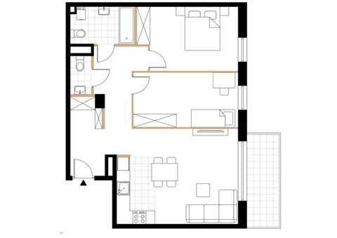 Plan 3 pok. 69m²