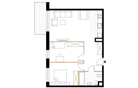 Plan 3 pok. 63m²