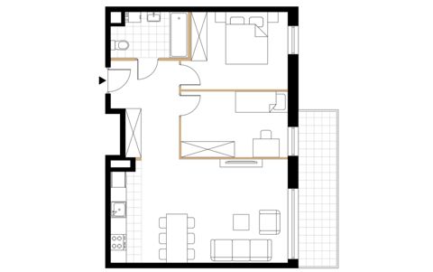 Plan 3 pok. 62m²