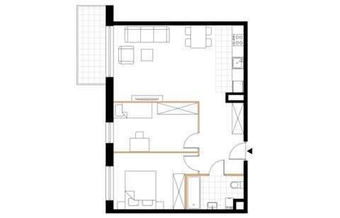 Plan 3 pok. 63m²