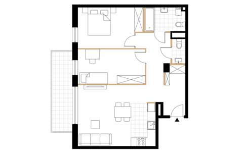 Plan 3 pok. 69m²