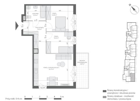 Plan 3 pok. 61m²