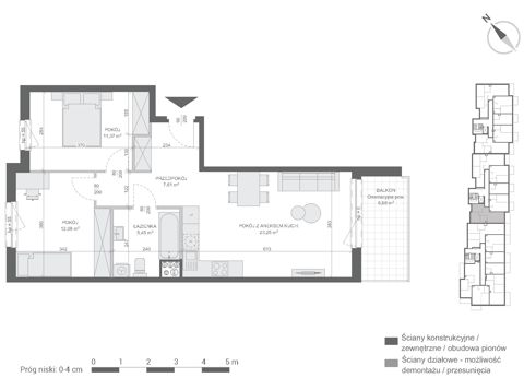 Plan 3 pok. 60m²