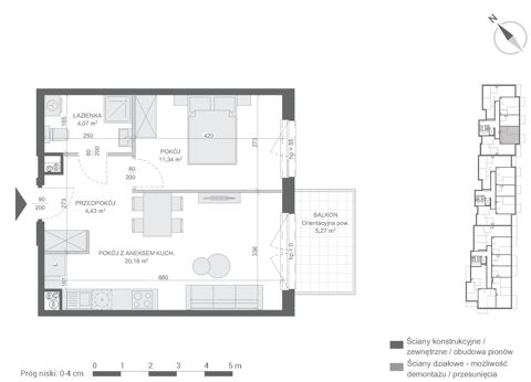 Plan 2 pok. 40m²