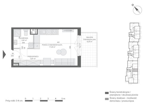 Plan 1 pok. 25m²