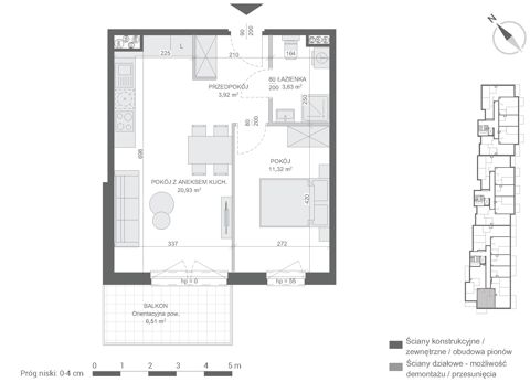 Plan 2 pok. 40m²