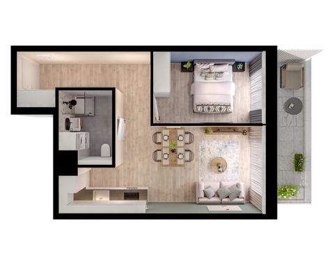 Plan 2 pok. 41m²