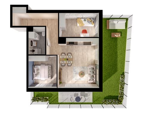 Plan 3 pok. 56m²