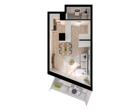 Plan 1 pok. 31m²