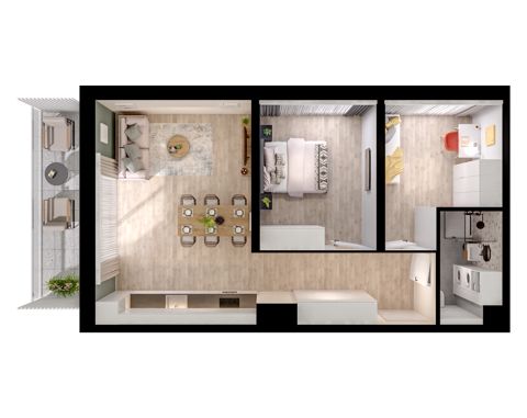 Plan 3 pok. 57m²