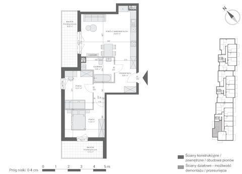 Plan 3 pok. 61m²