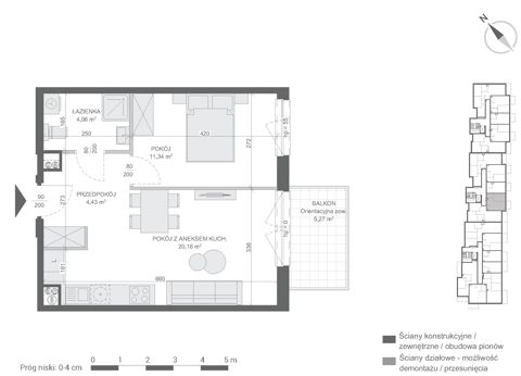 Plan 2 pok. 40m²
