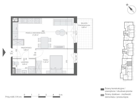 Plan 2 pok. 40m²