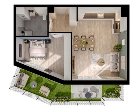 Plan 2 pok. 53m²
